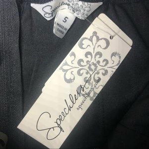 Speechless- Brand New Dress Size Juniors 5 Black / White Green Floral Pattern